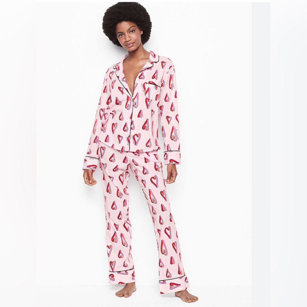 Victoria's Secret Multicolor Heart Pajama Set